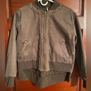 NWT YFB Bomber Jacket green size Small